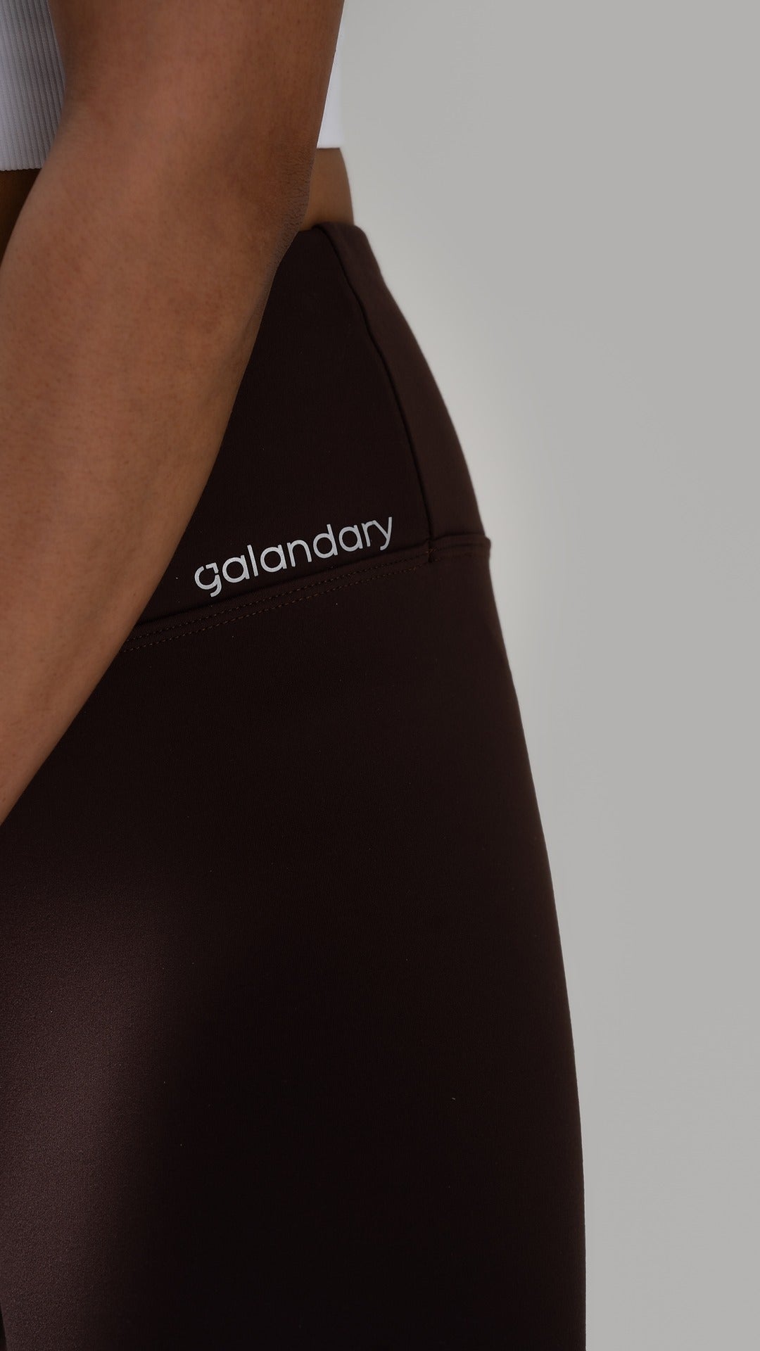 Liana brown High-Waist Leggings