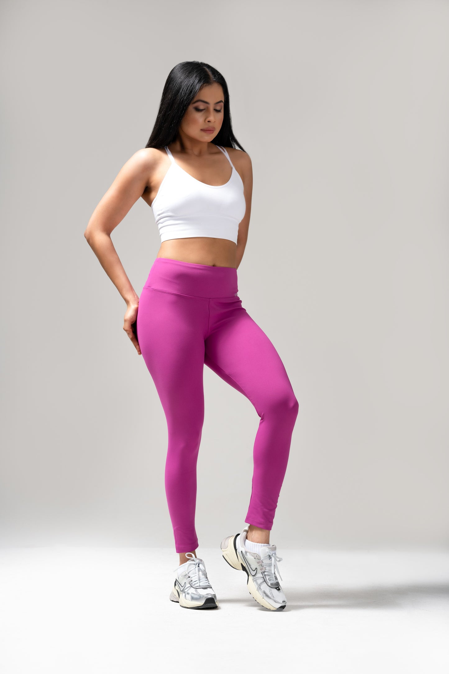 Temu Pink High-Waist Leggings