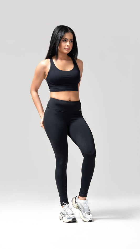 SculptFlex Black High-Waist Leggings