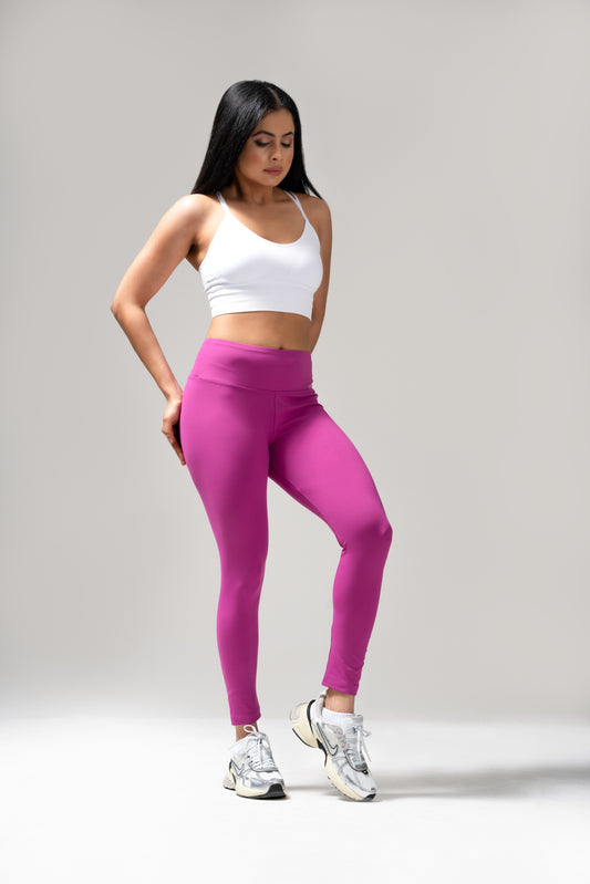 Temu Pink High-Waist Leggings